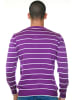 FIOCEO Pullover in purple/weiss