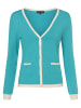 Franco Callegari Strickjacke in aqua weiß