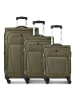 Wenger Beaumont 4 Rollen Kofferset 3-teilig mit Dehnfalte olive