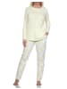 NORMANN Langarm Pyjama Schlafanzug Homewear Ananas - 78602 in gelb