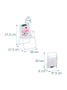 relaxdays Kinder-Klappstuhl "Kuh" in Bunt - (B)36 x (H)51,5 x (T)37,5 cm