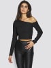 Gina Tricot Top Siv in Schwarz