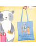 Mr. & Mrs. Panda Schultasche Schwester Heldin mit Spruch in Sky Blue