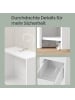 VASAGLE Badezimmschrank Custos in Weiß - (B)40 x (H)134.4 x (T)18 cm