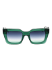 Ana Hickmann Frauen Sonnenbrille Quadratisch Grün