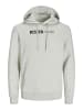 Jack & Jones Kapuzenpullover in White Melange