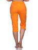 NORMANN Schlafanzug CapriHose lang Mix & Match in orange