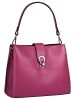 Cluty Umhängetasche echt Leder in pink
