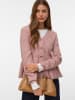 Vero Moda Strickjacke in Adobe Rose