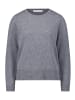 BETTY & CO Strickpullover mit Rundhalsausschnitt in Grey Melange