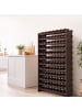 relaxdays Weinregal in Braun - (B)85 x (H)159 x (T)25,5 cm