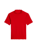 Ripp-T-Shirt slim in Carmine Red