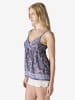 KOROSHI Damen-Tanktop bedruckt in blau