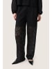 Soaked in Luxury Casual Hose SLHenni Gerade Passform in Black