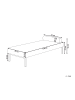 Beliani Chaiselongue CHINON in Weiß/Schwarz - (W) 178 x (H) 41 x (L) 73 cm