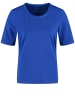 Gerry Weber Halbarmshirt mit Chiffonblende in Blau