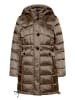 Gil Bret Winterjacke mit abnehmbarer Kapuze in Dark Earth