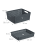 relaxdays 10-tlg. Schubladen Organizer in Grau