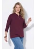 Ulla Popken Poloshirt in burgunder