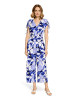Betty Barclay Jumpsuit mit Eingrifftaschen in Weiß/Blau