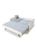 CALICOSY Bett ELSA in Weiß - (W) 199  x (H) 62  x (L) 105  cm
