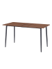 VASAGLE Esstisch Island in Walnussbraun - (B)140 x (H)75 x (T)75 cm