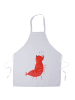 Mr. & Mrs. Panda Küchenschürze Garnele Franzose ohne Spruch in Weiß