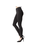 tectake Einfarbige Leggings für Frauen, schwarz
