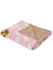 Beliani Kuscheldecke NERAI in Bunt/Rosa/Schwarz - (W) 130 x (H) 0.5 x (L) 170 cm