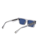 Police Männer Sonnenbrille Rechtwinklig Grau