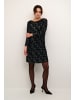Kaffe Kleid KAgrit A-shape in Black/dark silver sequin