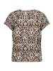 CARTOON Blusenshirt mit Rüschen in Patch Brown/Cream