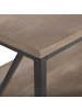 Beliani Couchtisch FORRES in Braun/Schwarz - (W) 60 x (H) 46 x (L) 120 cm