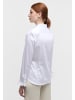 Eterna Langarm Bluse aus Satingewebe in Weiß