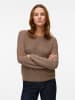 Vero Moda Strickpullover in Fossil