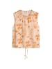 Marc O'Polo Ärmelloses Print-Bluse regular in Bright Orange