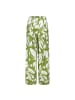 Eight2Nine Hose in leaves: golden cypress green-white