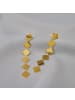 ANELY Geometrische Ohrstecker goldfarben 7 cm in Gold