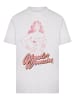 F4NT4STIC T-Shirt Wonder Woman Pink Outline in weiß