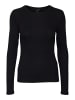 Vero Moda Dünner Pullover Langarm Shirt VMROMA in Schwarz