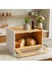 relaxdays Brotkasten in Natur - (B)40 x (H)26 x (T)25 cm