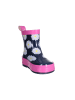 Playshoes Gummistiefel Halbschaft Margeriten in Marine/Pink