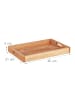 relaxdays Serviertablett in Natur - (B)46 x (H)5 x (T)31 cm