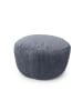 relaxdays Pouf in Dunkelgrau - (H)25 x Ø 35 cm