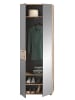 xonox.home Garderobenschrank  (B/H/T: 70x200x37 cm) in Nox Oak Nachbildung und Basalt grau