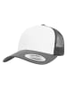  Flexfit  Flexfit Unisex Retro Trucker Colored Front in darkgrey/white/darkgrey