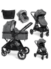 BeBelissimo 3 in 1 Kinderwagen Set Kombikinderwagen - Nicea in  Grau