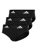 adidas 3er Pack Brief Active Flex Cotton in Schwarz