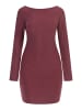 myMo at night Damen Strick Langarmkleid Mini in Pink