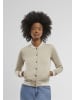 Urban Classics Urban Classics Damen Ladies College Sweat Jacket in chalkdust/chalkdust